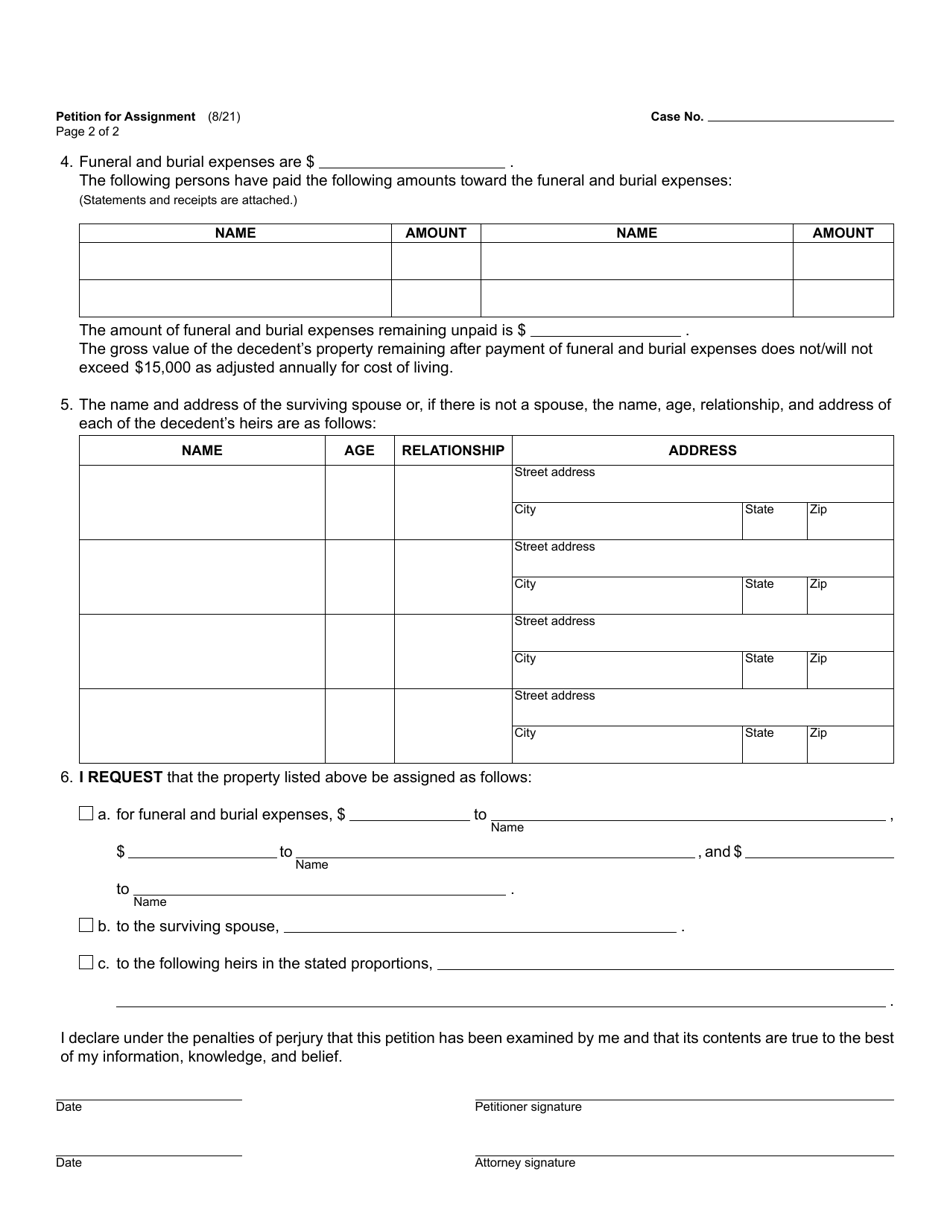 assignment michigan law