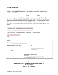 PTRCB Form 1-R Application for Petroleum Release Eligibility - Montana, Page 6