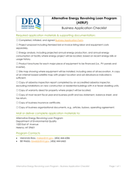 Document preview: Business Application Checklist - Alternative Energy Revolving Loan Program (Aerlp) - Montana