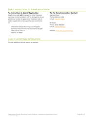 Individual Application Form - Alternative Energy Revolving Loan Program (Aerlp) - Montana, Page 8