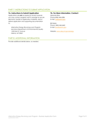 Business Application Form - Alternative Energy Revolving Loan Program (Aerlp) - Montana, Page 9