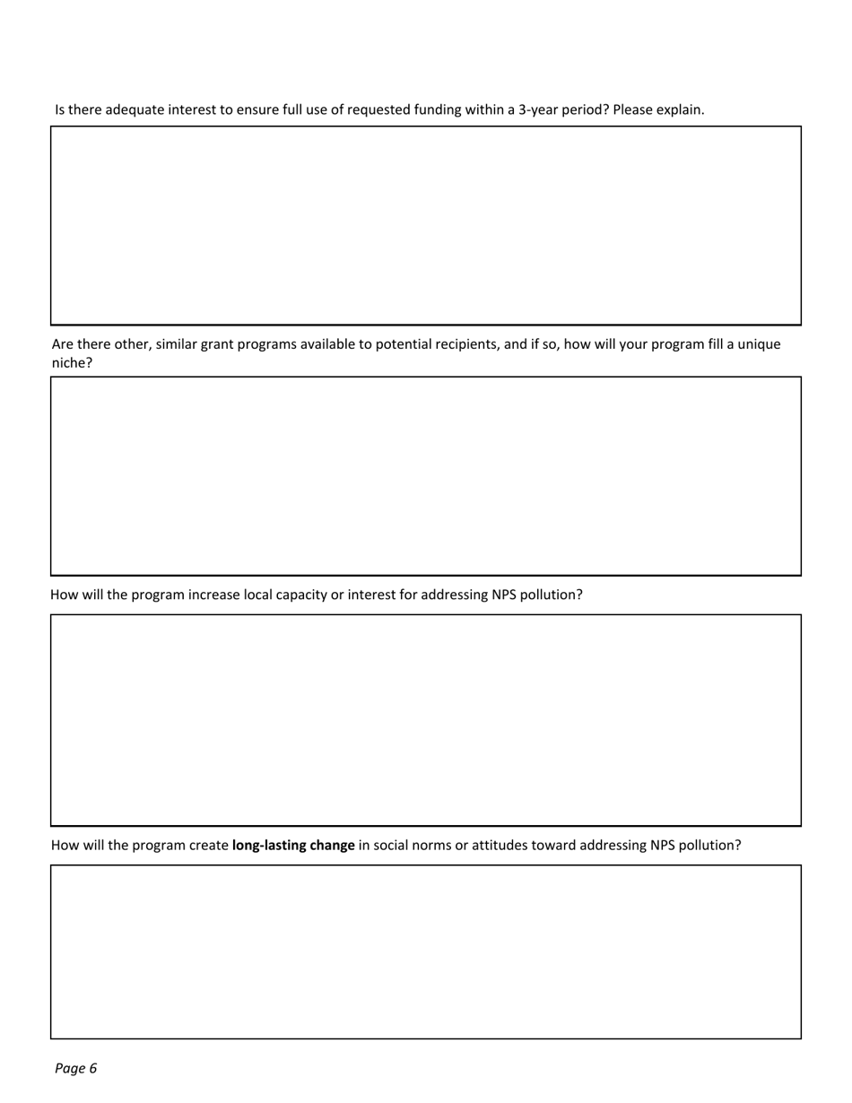 319 Application Form - Mini-Grant Programs - Montana, Page 6