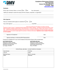Form CED-020 Complaint/Voluntary Statement - Nevada, Page 2