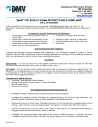 Form CED-020 Complaint/Voluntary Statement - Nevada, Page 3