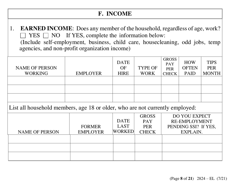 Form 2824-EL LP Energy Assistance Application - Large Print - Nevada, Page 16