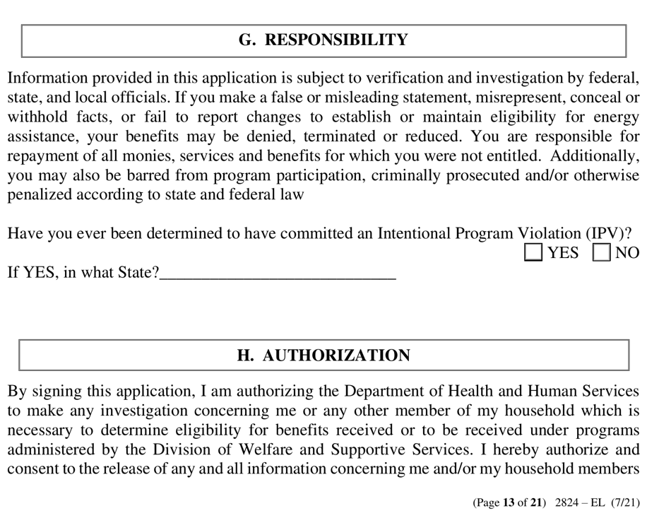 Form 2824-EL LP Energy Assistance Application - Large Print - Nevada, Page 21