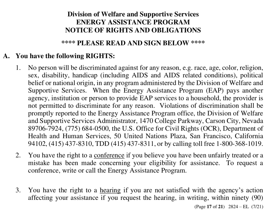 Form 2824-EL LP Energy Assistance Application - Large Print - Nevada, Page 25