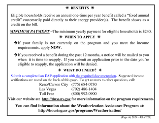 Form 2824-EL LP Energy Assistance Application - Large Print - Nevada, Page 5