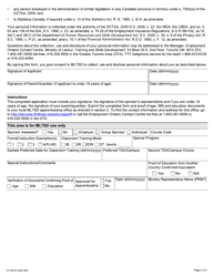 Form 12-1661E Application for Apprenticeship Training - Ontario, Canada, Page 4