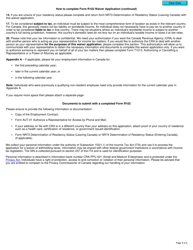 Form R102-R Regulation 102 Waiver Application - Canada, Page 3