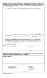 Form MF4 Application for Surface Lease - Manitoba, Canada, Page 2