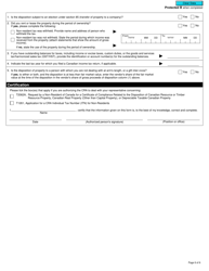 Form T2062A Request by a Non-resident of Canada for a Certificate of Compliance Related to the Disposition of Canadian Resource or Timber Resource Property, Canadian Real Property (Other Than Capital Property), or Depreciable Taxable Canadian Property - Canada, Page 6