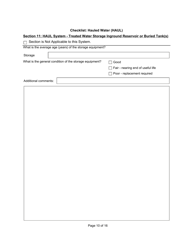 Qualified Person Assessment or Self-assessment - Checklist: Hauled Water (Haul) - Manitoba, Canada, Page 10