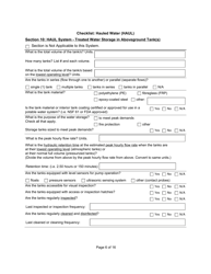 Qualified Person Assessment or Self-assessment - Checklist: Hauled Water (Haul) - Manitoba, Canada, Page 6