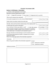 Qualified Person Assessment or Self-assessment - Checklist: Groundwater (Gw) - Manitoba, Canada, Page 20