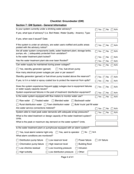 Qualified Person Assessment or Self-assessment - Checklist: Groundwater (Gw) - Manitoba, Canada, Page 4