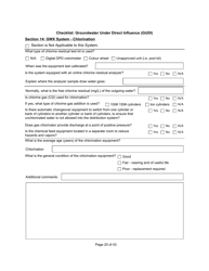 Qualified Person Assessment or Self-assessment - Checklist: Groundwater Under Direct Influence (Gudi) - Manitoba, Canada, Page 20