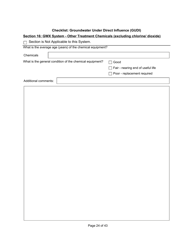 Qualified Person Assessment or Self-assessment - Checklist: Groundwater Under Direct Influence (Gudi) - Manitoba, Canada, Page 24
