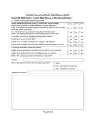 Qualified Person Assessment or Self-assessment - Checklist: Groundwater Under Direct Influence (Gudi) - Manitoba, Canada, Page 29