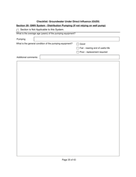 Qualified Person Assessment or Self-assessment - Checklist: Groundwater Under Direct Influence (Gudi) - Manitoba, Canada, Page 35