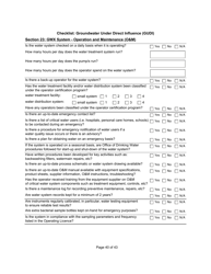 Qualified Person Assessment or Self-assessment - Checklist: Groundwater Under Direct Influence (Gudi) - Manitoba, Canada, Page 40