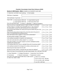 Qualified Person Assessment or Self-assessment - Checklist: Groundwater Under Direct Influence (Gudi) - Manitoba, Canada, Page 7