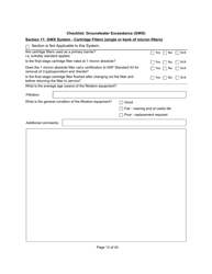Qualified Person Assessment or Self-assessment - Checklist: Groundwater Exceedance (Gwx) - Manitoba, Canada, Page 13