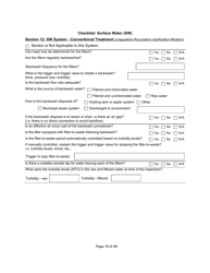 Qualified Person Assessment or Self-assessment - Checklist: Surface Water (SW) - Manitoba, Canada, Page 18
