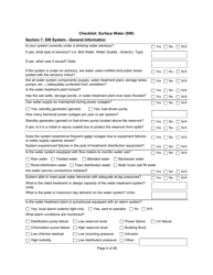Qualified Person Assessment or Self-assessment - Checklist: Surface Water (SW) - Manitoba, Canada, Page 4