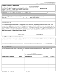 Form ESDC SDE0031 Part-Time Student Grant and Loan Application - Canada, Page 2