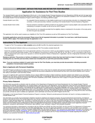 Form ESDC SDE0031 Part-Time Student Grant and Loan Application - Canada, Page 5