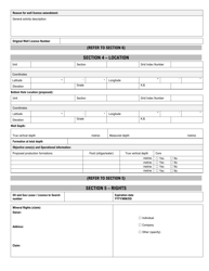 Well Licence Application - New Brunswick, Canada, Page 2