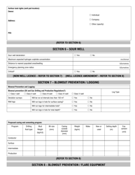 Well Licence Application - New Brunswick, Canada, Page 3