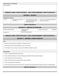 Well Licence Application - New Brunswick, Canada, Page 4