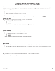 Form 3 (PFA712) Application About a Family Law Matter - British Columbia, Canada, Page 14