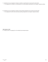 Form 3 (PFA712) Application About a Family Law Matter - British Columbia, Canada, Page 16