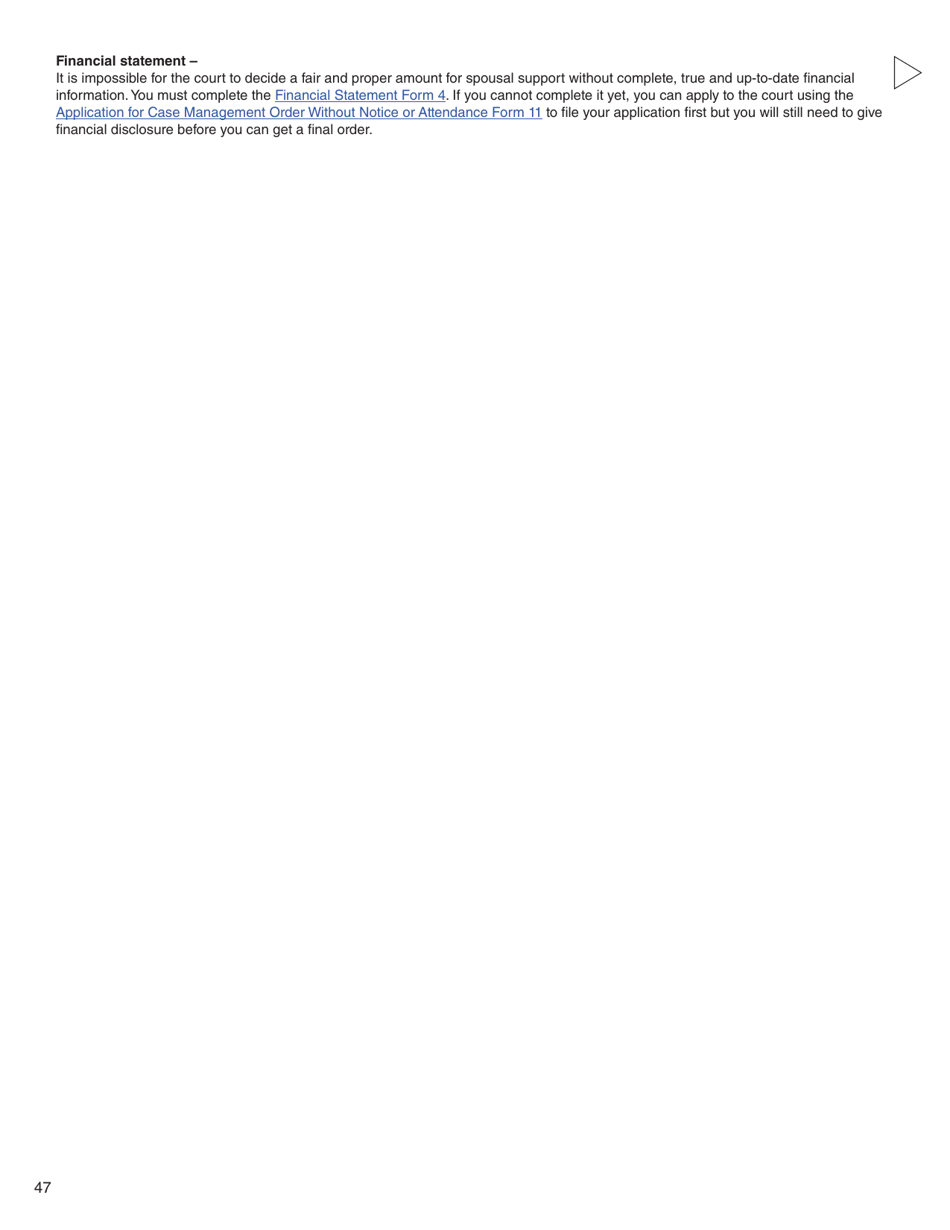 Form 3 (PFA712) Application About a Family Law Matter - British Columbia, Canada, Page 47