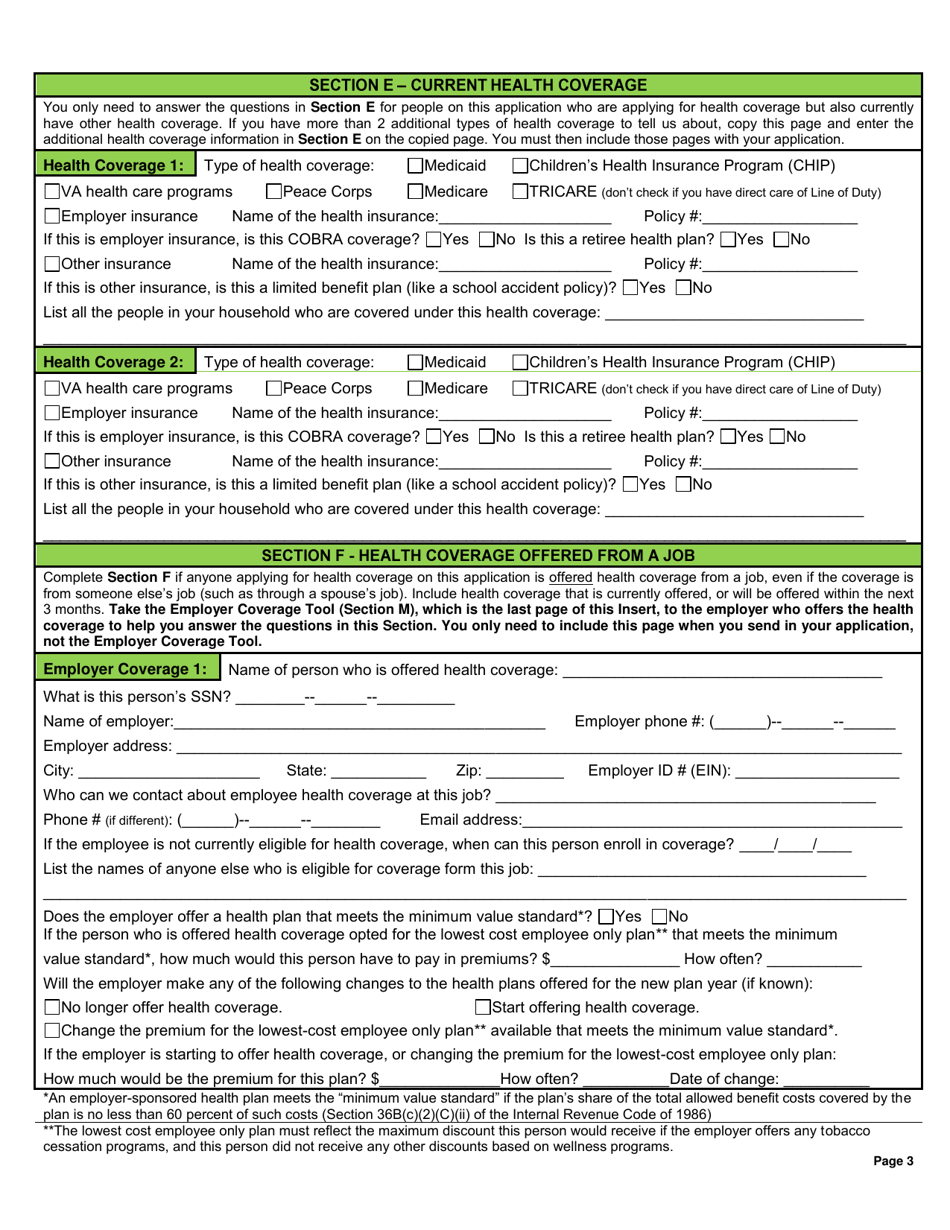 Form 800 INSERT Medical Assistance for Children, Pregnant Women,  Parent / Caretaker Relatives Insert - New Hampshire, Page 4