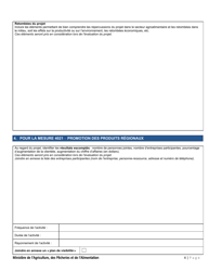 Forme PADAAR-001 Formulaire De Demande D&#039;aide Financiere - Programme D&#039;appui Au Developpement De L&#039;agriculture Et De L&#039;agroalimentaire En Region - Quebec, Canada (French), Page 4