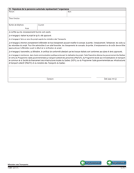 Forme V-3007 Demande D&#039;aide Financiere - Commande Unifiee D&#039;autobus - Quebec, Canada (French), Page 6