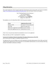Application for Non-standard Test Accommodations (Nta) - New York, Page 7