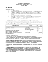 Instructions for Pesticide Certification Exam Registration Form - New York, Page 3