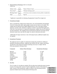 Supplemental Data Sheet - Application for Wellpoint Dewatering Permit for Tank Installation or Replacements - New York, Page 2