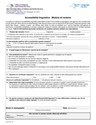 Form LA-1-IT &quot;Language Access Complaint Form&quot; - New York (Italian)