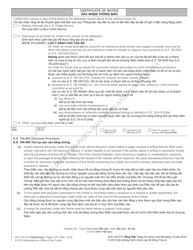 Form AOC-CR-215 Notice of Return of Bill of Indictment - North Carolina (English/Vietnamese), Page 2