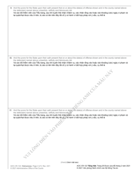 Form AOC-CR-122 Indictment - North Carolina (English/Vietnamese), Page 2