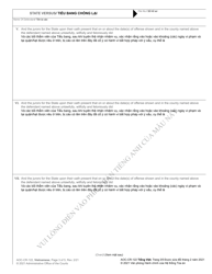 Form AOC-CR-122 Indictment - North Carolina (English/Vietnamese), Page 3