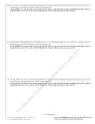 Form AOC-CR-122 Indictment - North Carolina (English/Vietnamese), Page 4