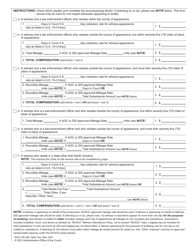 Form AOC-CR-235 In-state and Out-of-State Witness Attendance Certificate and Order to Pay Out-of-State Witness - North Carolina, Page 2