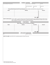 Form AOC-E-432 Application for Administration by Clerk (Not to Exceed $5,000) - North Carolina, Page 2
